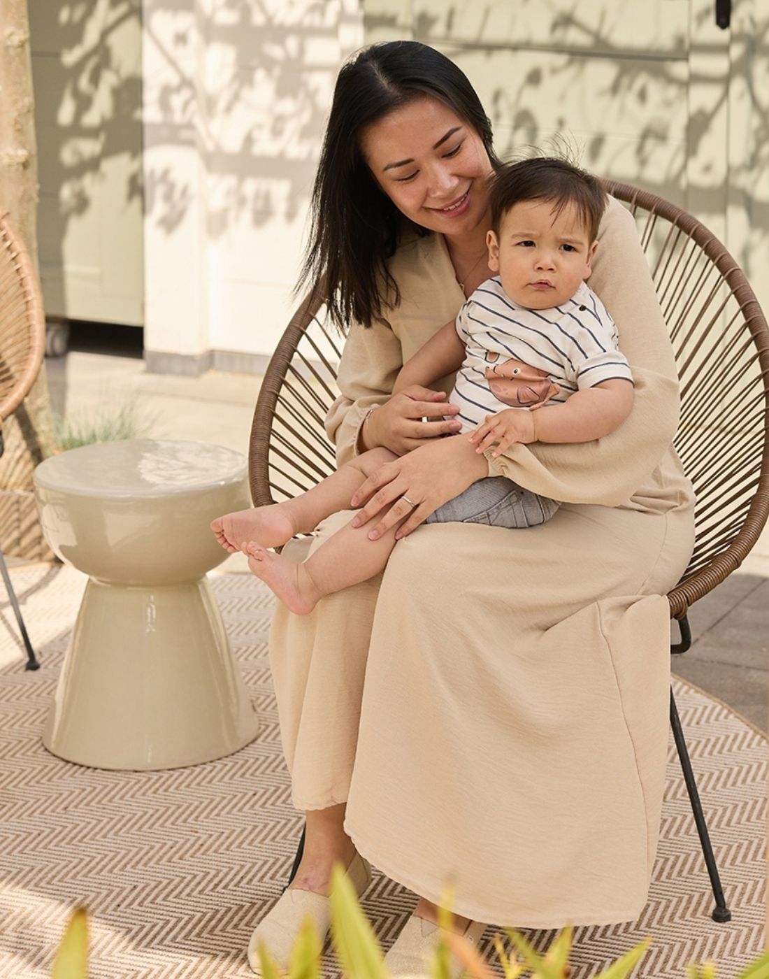 GJ Baby Off white Cotton T-SHIRT