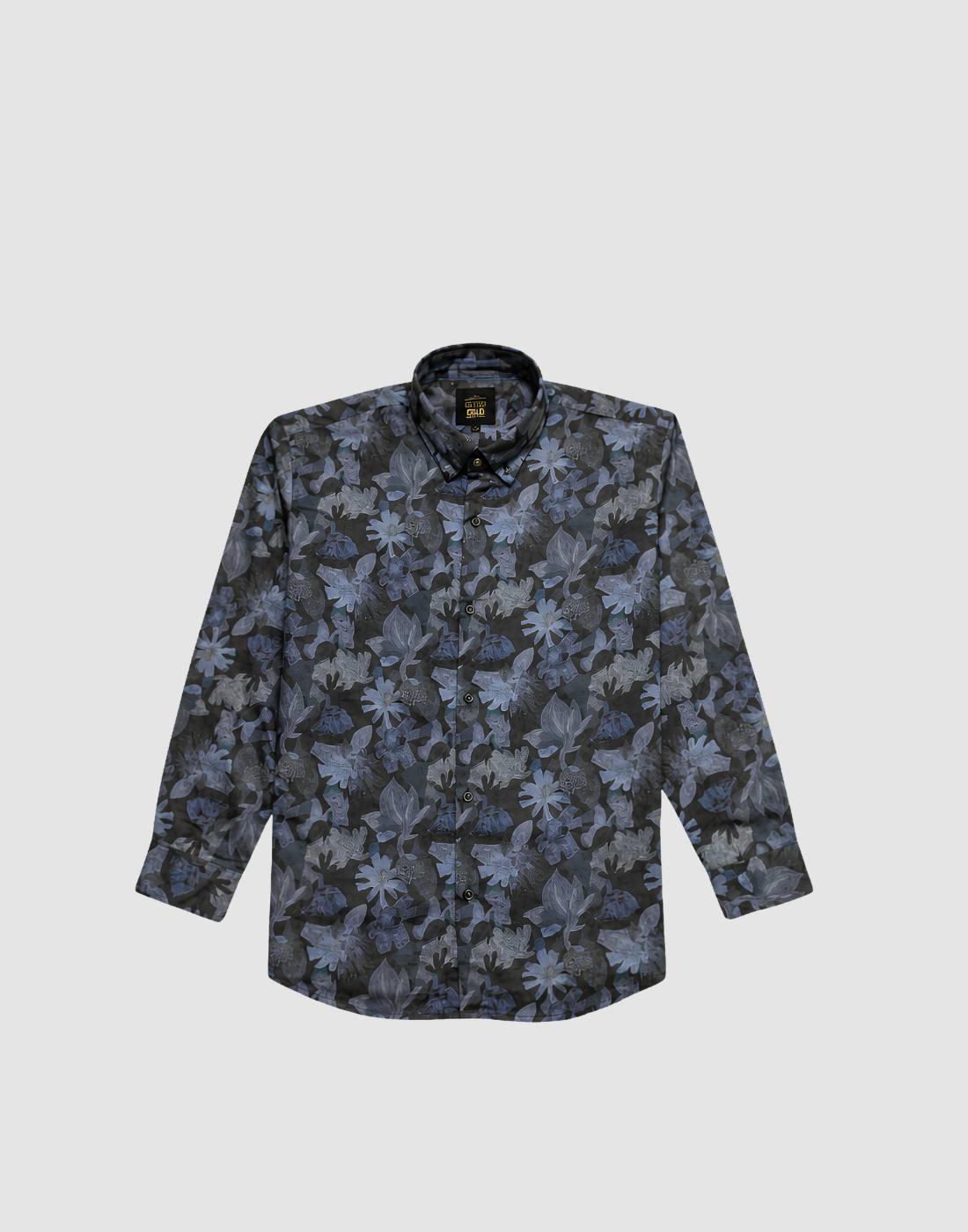 Boys Blue Floral Full Sleeve Shirt