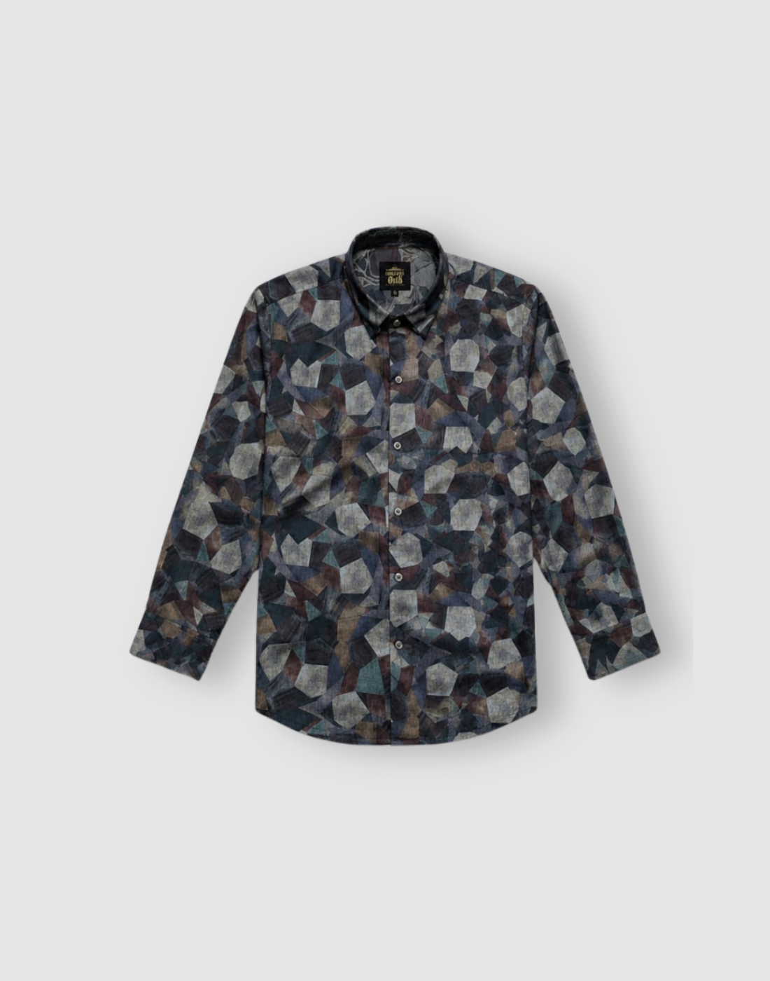 Boys Multicolor Geometric Print Full Sleeve Shirt