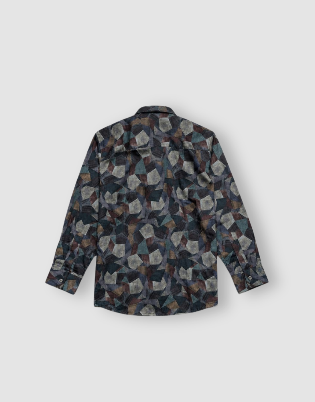 Boys Multicolor Geometric Print Full Sleeve Shirt