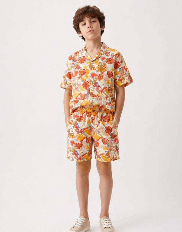 Tropical Print Regular Cotton Co-Ordinate