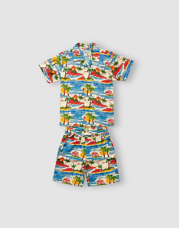 Multi-color Cotton Co Ordinate Half Sleeves