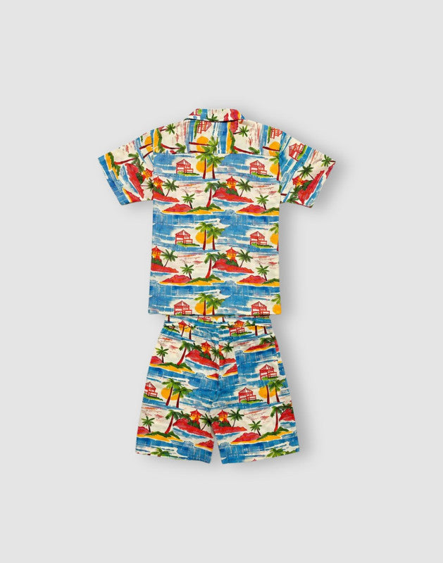 Multi-color Cotton Co Ordinate Half Sleeves