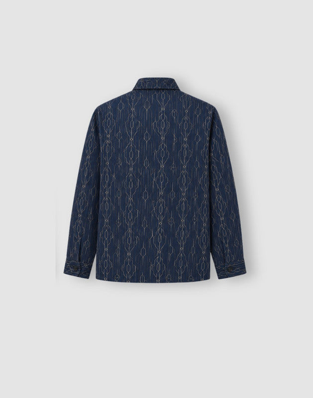 Abstract Regular Cotton Shirt
