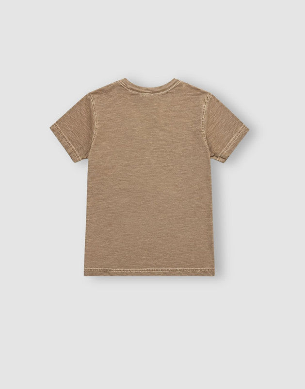 Brown Jersey T-Shirt Half Sleeves