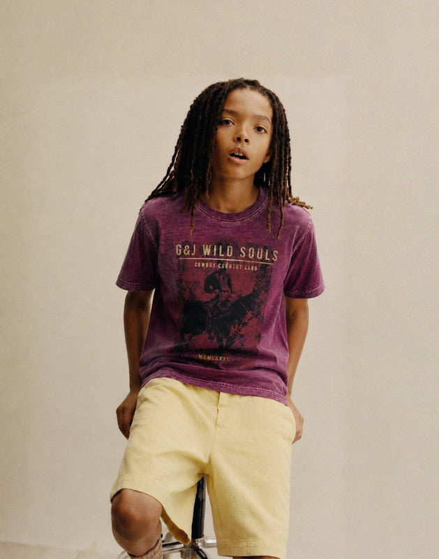 Maroon Jersey T-Shirt Half Sleeves