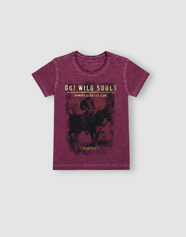 Maroon Jersey T-Shirt Half Sleeves