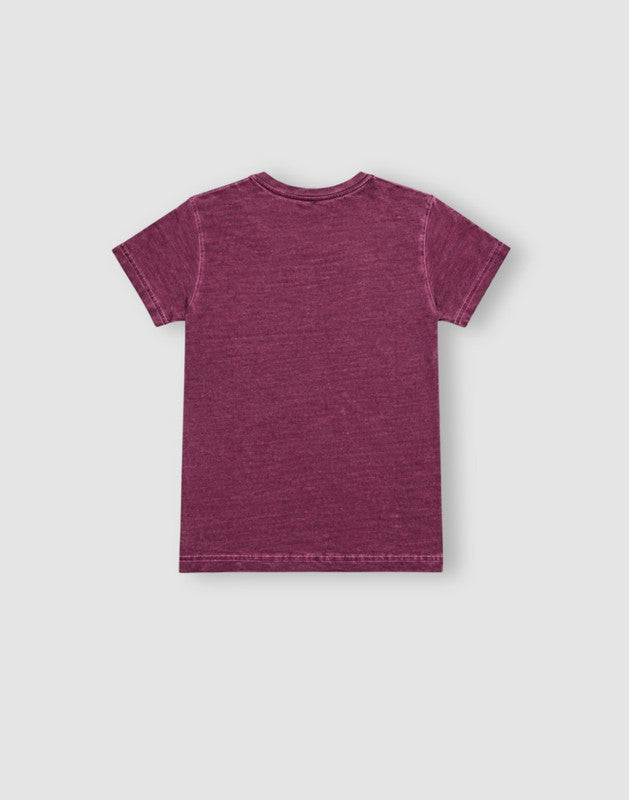 Maroon Jersey T-Shirt Half Sleeves