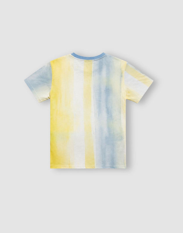 Graphic print/Tie-die Regular Cotton T-Shirt