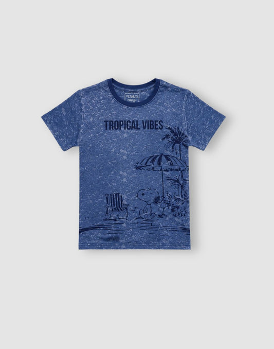 Gini and Jony Boys Blue Jersey T-Shirt Half Sleeves