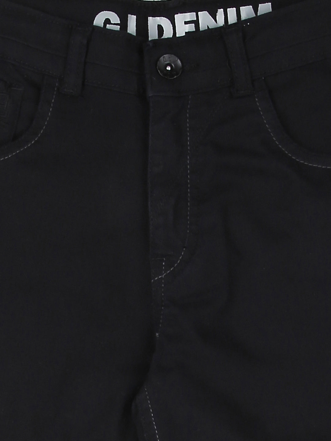 Boys Black Solid Denim Jeans Fixed Waist