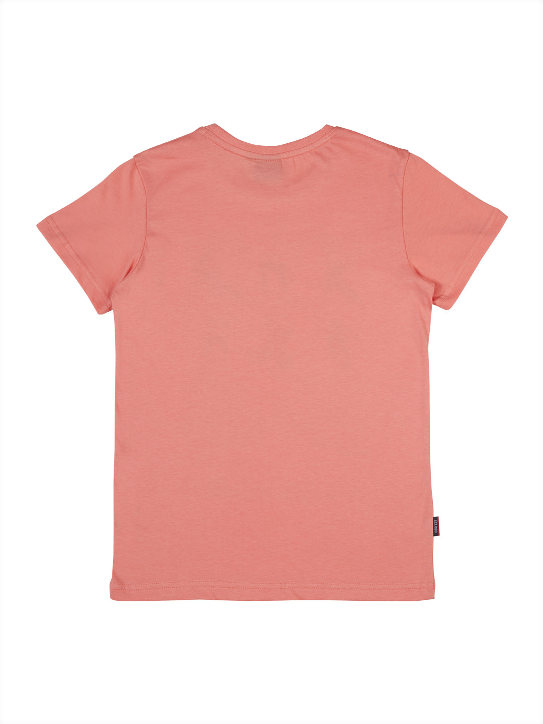 Boys Pink Printed Cotton T-Shirt