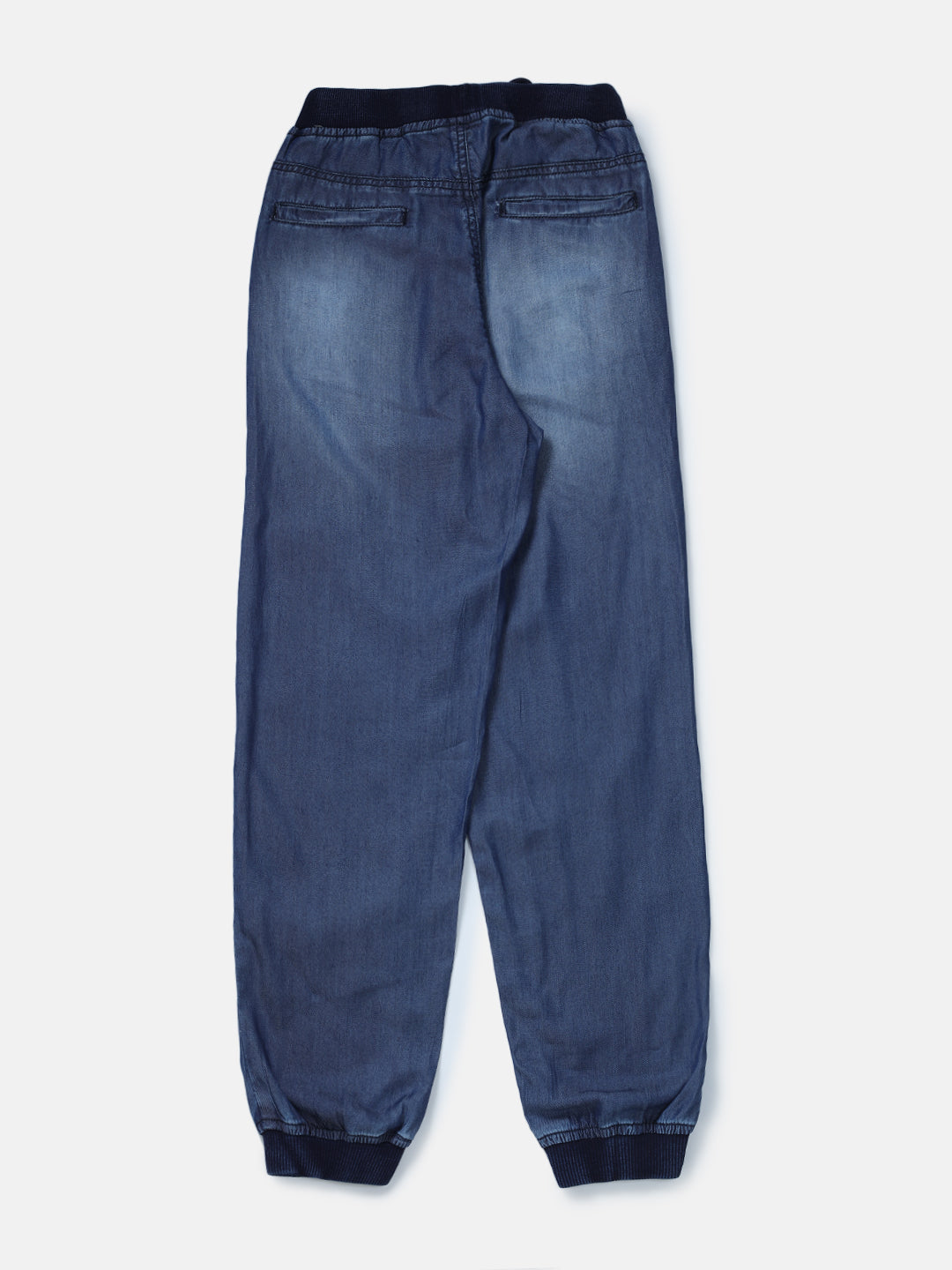 Boys Blue Solid Denim Jeans