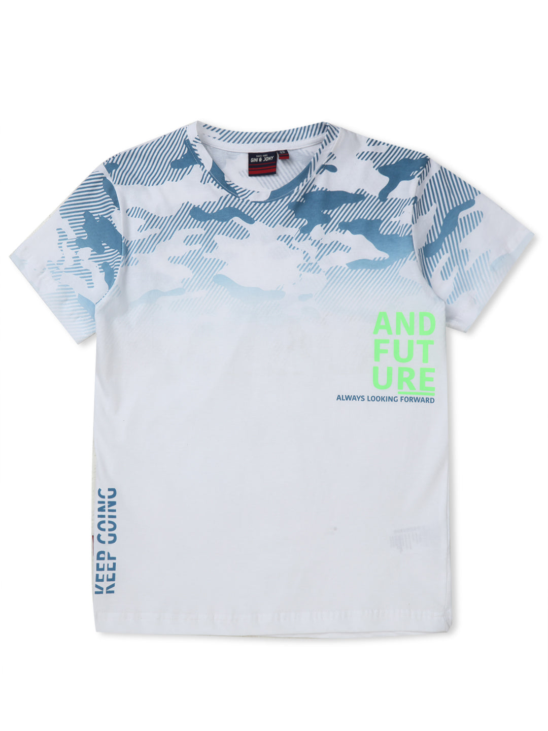 Boys Multicolor Printed Knits T-Shirt