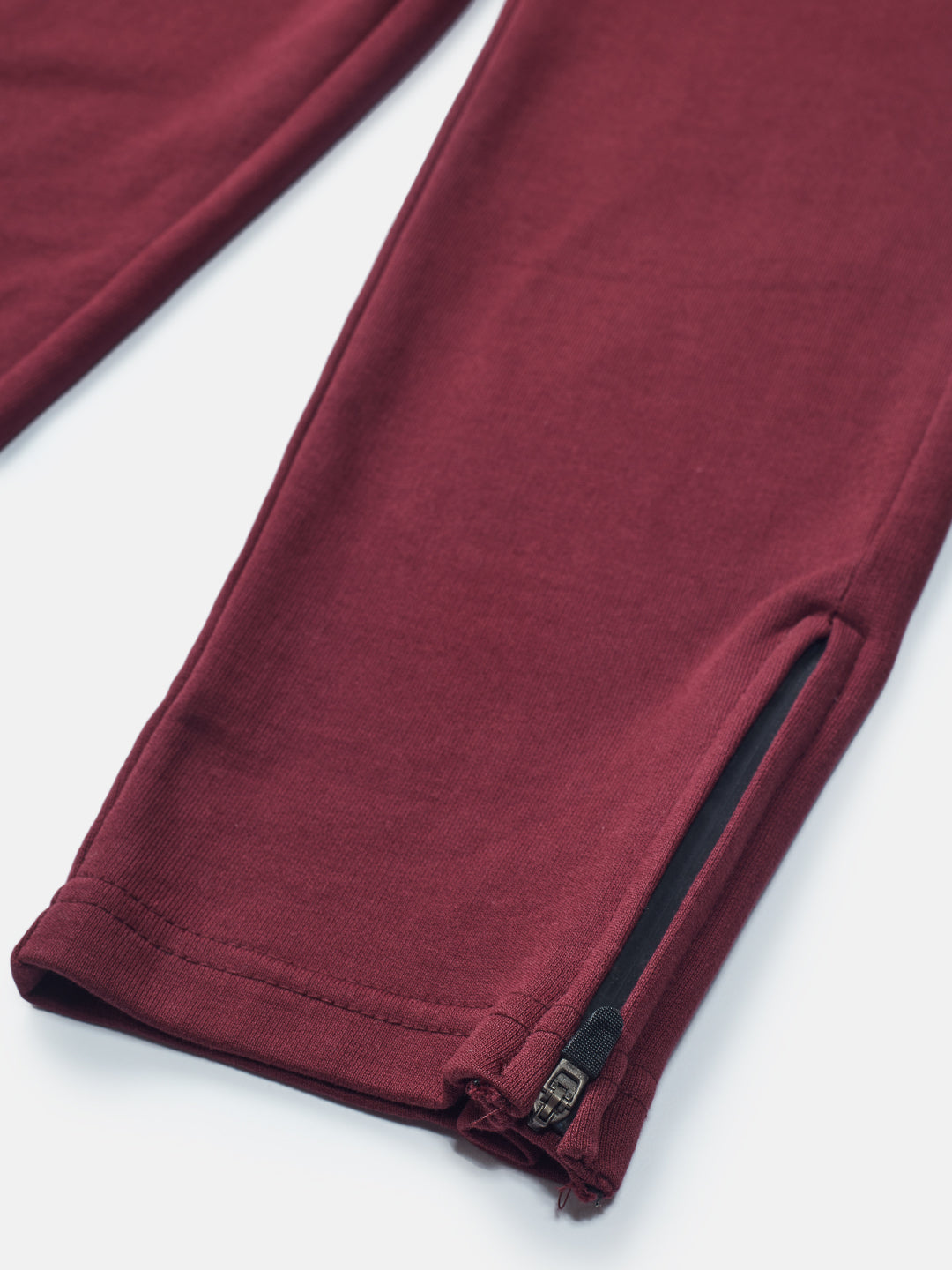 Boys Maroon Printed Knits Track Pant