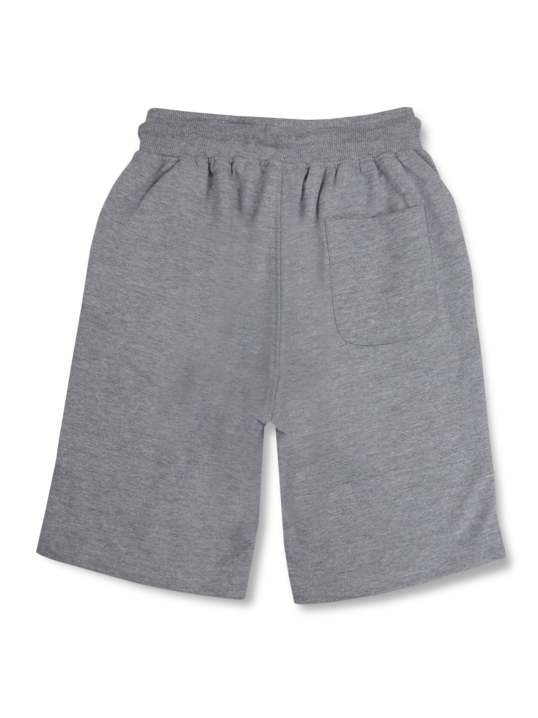 Gini & Jony Boys Grey Solid Cotton Elasticated Bermuda