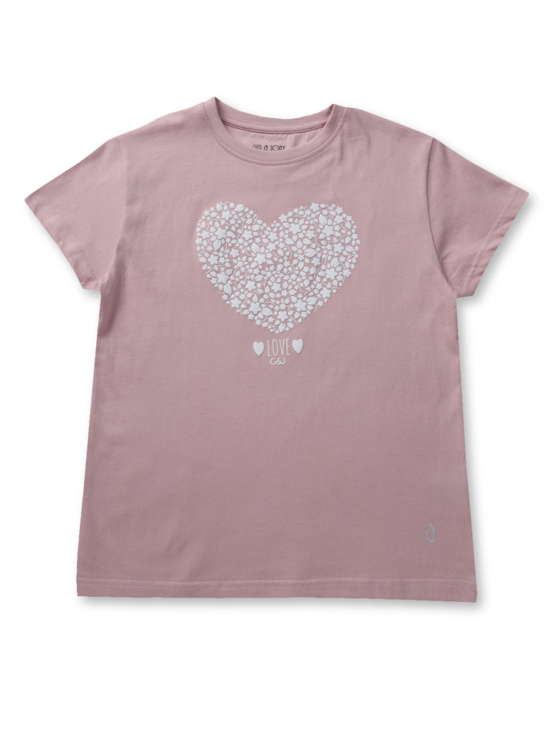 Girls Pink Printed Knits Knits Top