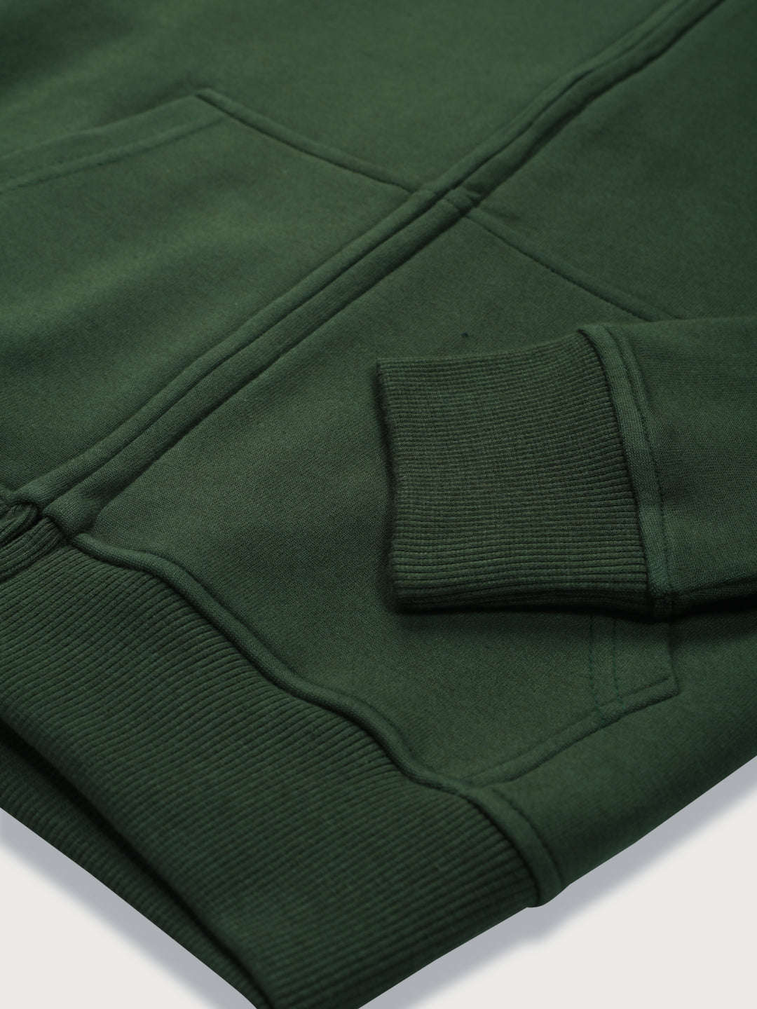Boys Green Knits Solid Full Sleeves Knits Jacket