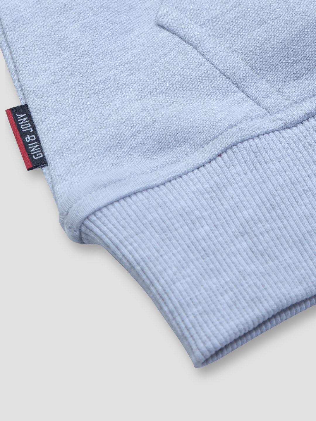 Boys Grey Cotton Chest Printed Full Sleeves Sweatshirt