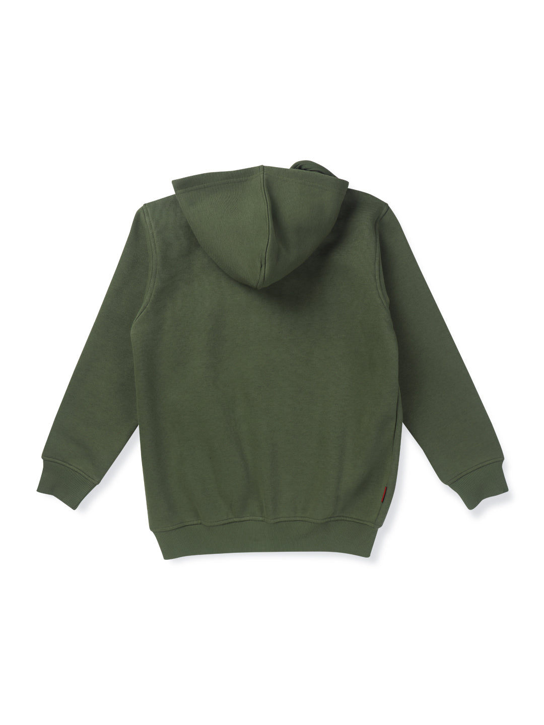 Boys Green Solid Woven Knits Jacket