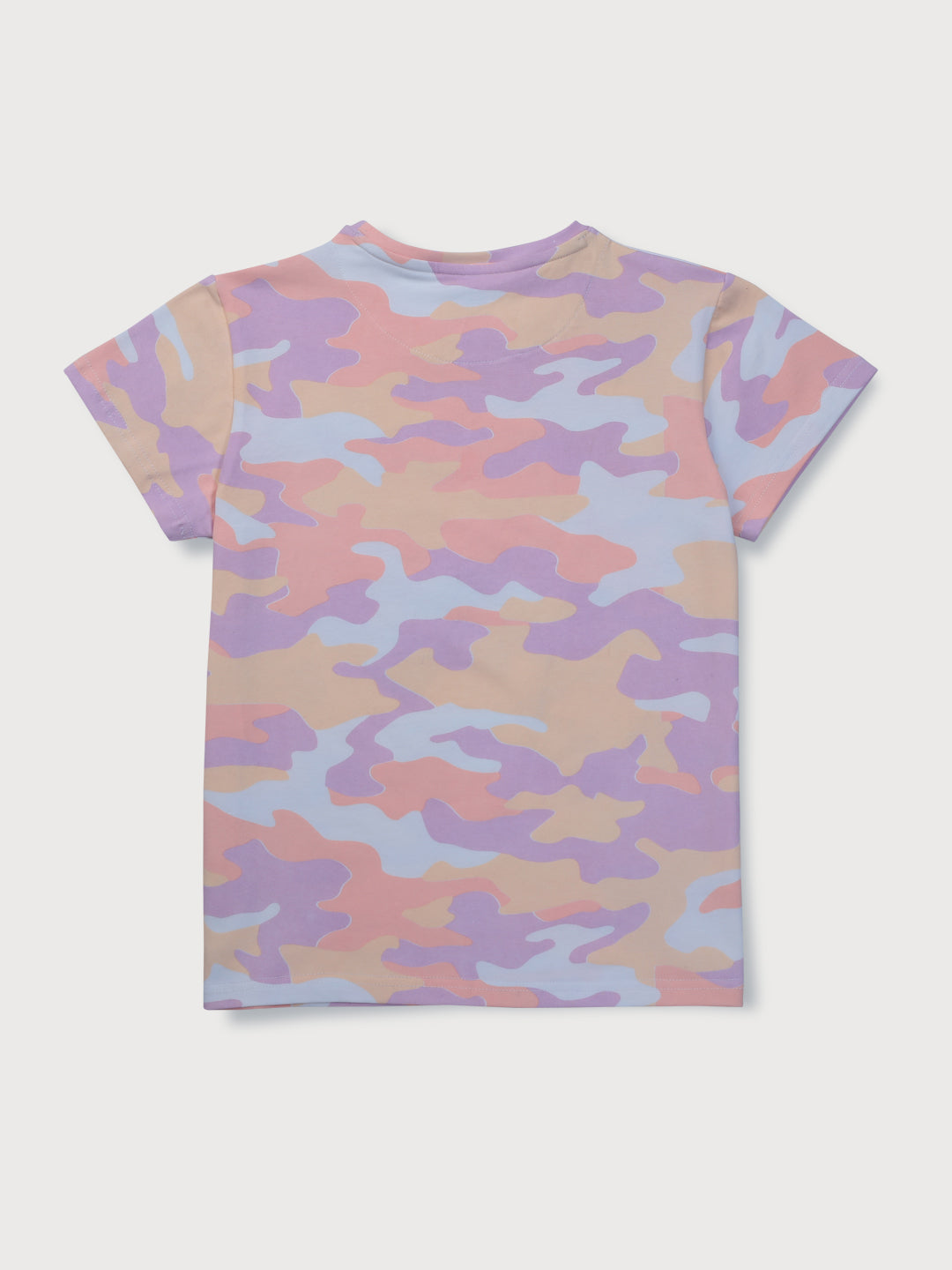Girls Pink Camouflage Knits Knits Top