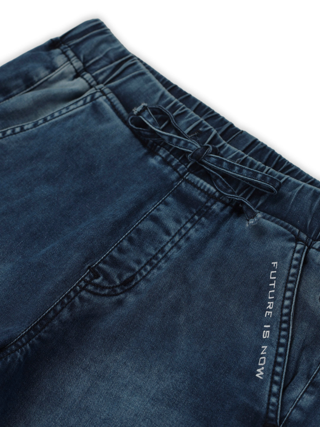 Boys Blue Solid Denim Jeans