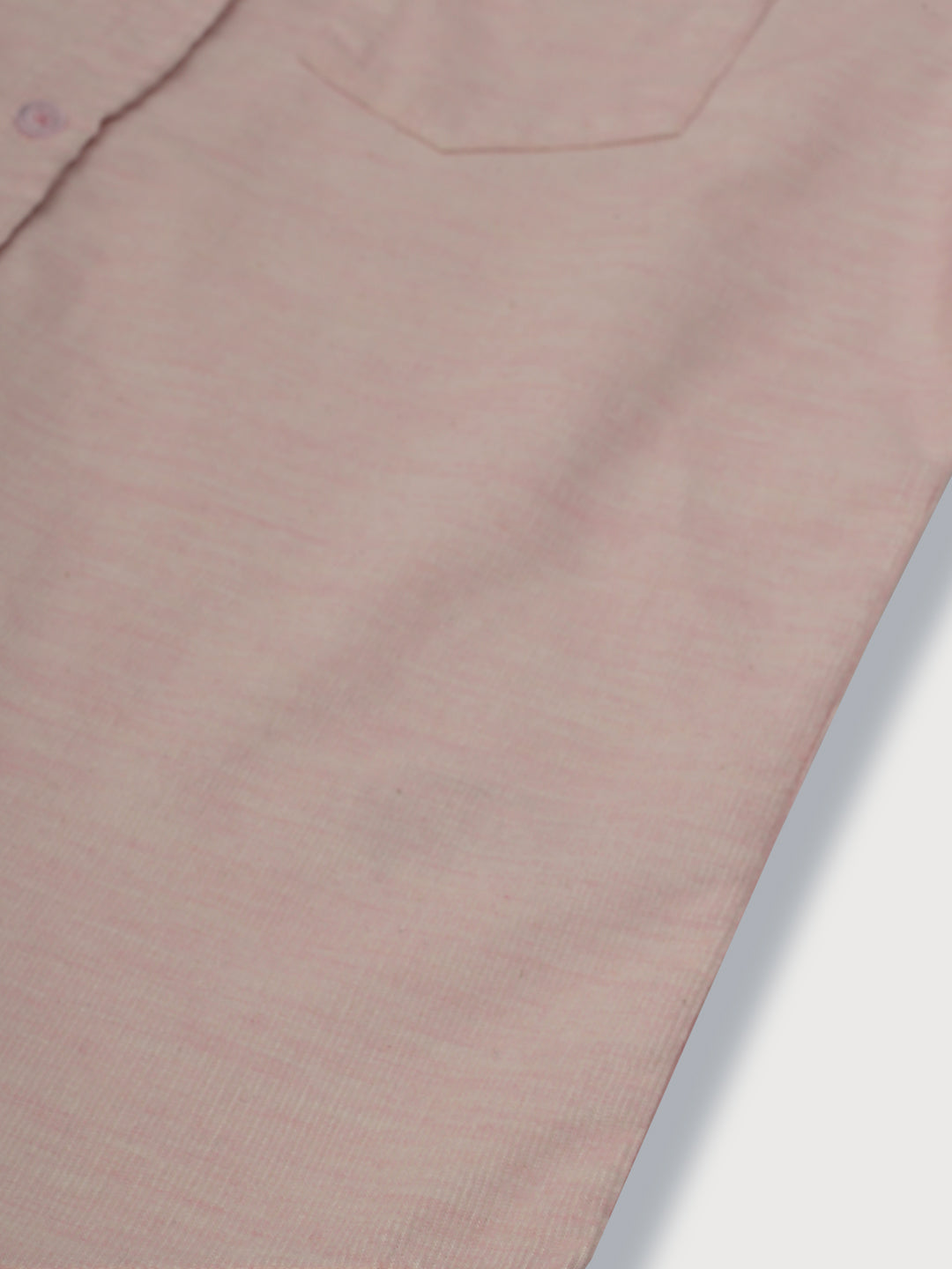 Boys Peach Solid Cotton Shirt