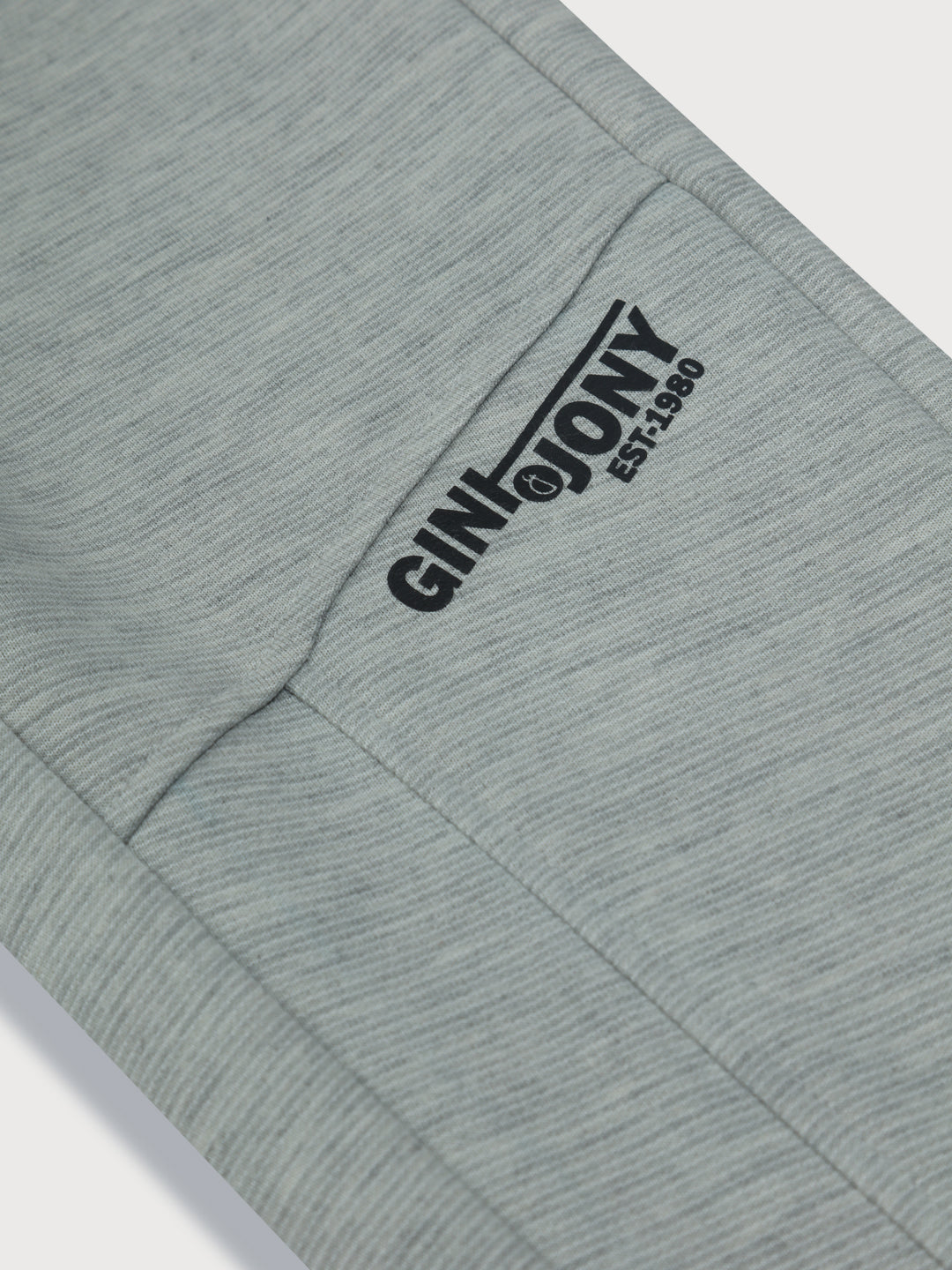 Boys Grey Solid Knits Track Pant