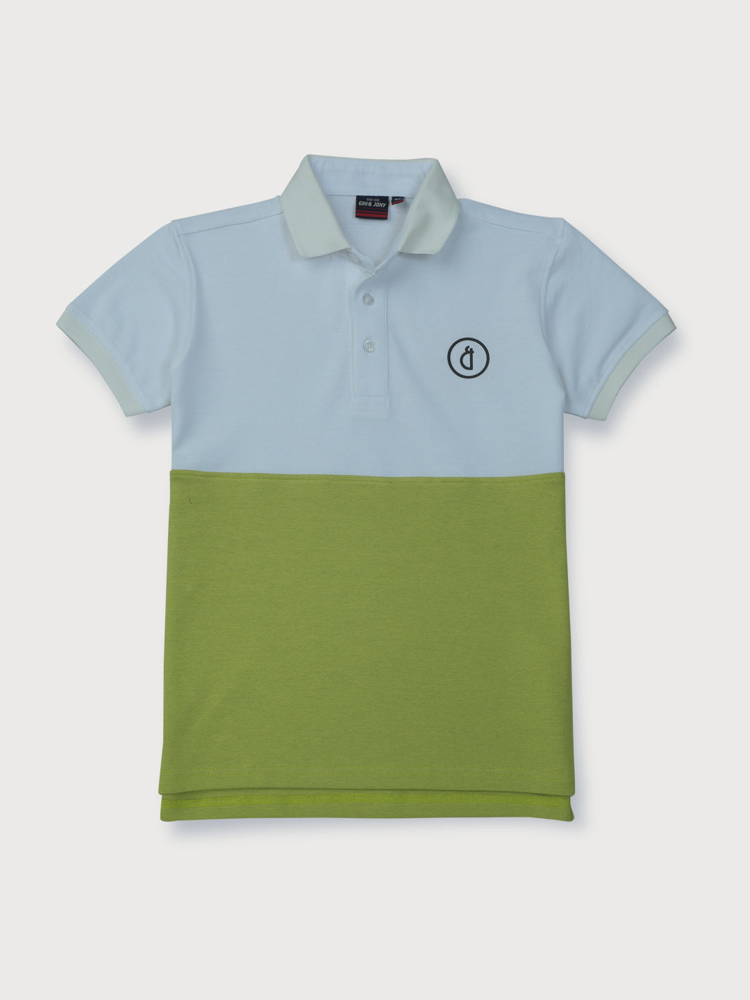 Boys White Solid Cotton Polo T-Shirt