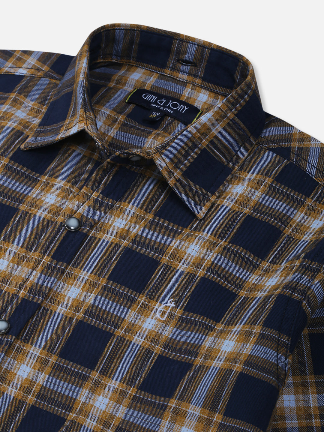 Boys Black Checks Cotton Shirt