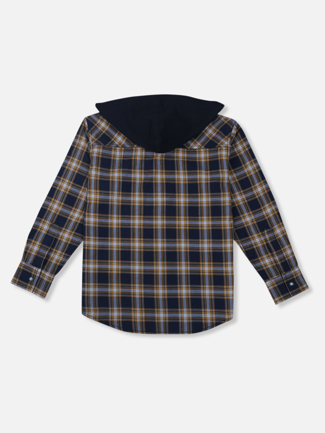 Boys Black Checks Cotton Shirt