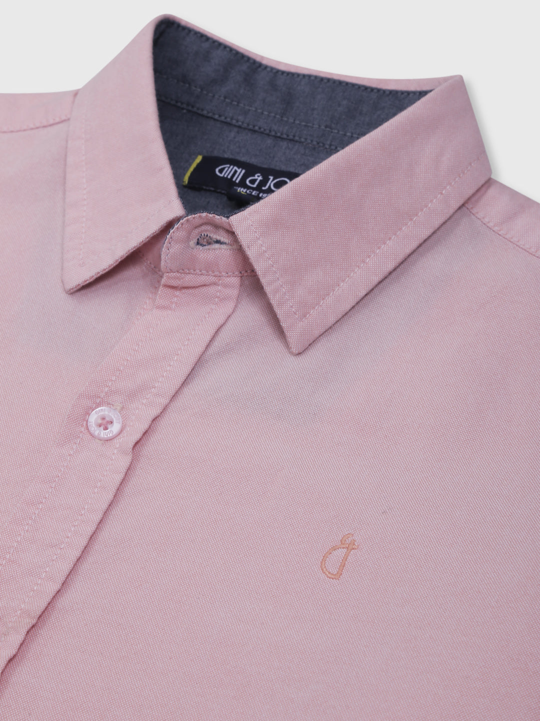 Boys Pink Solid Cotton Shirt