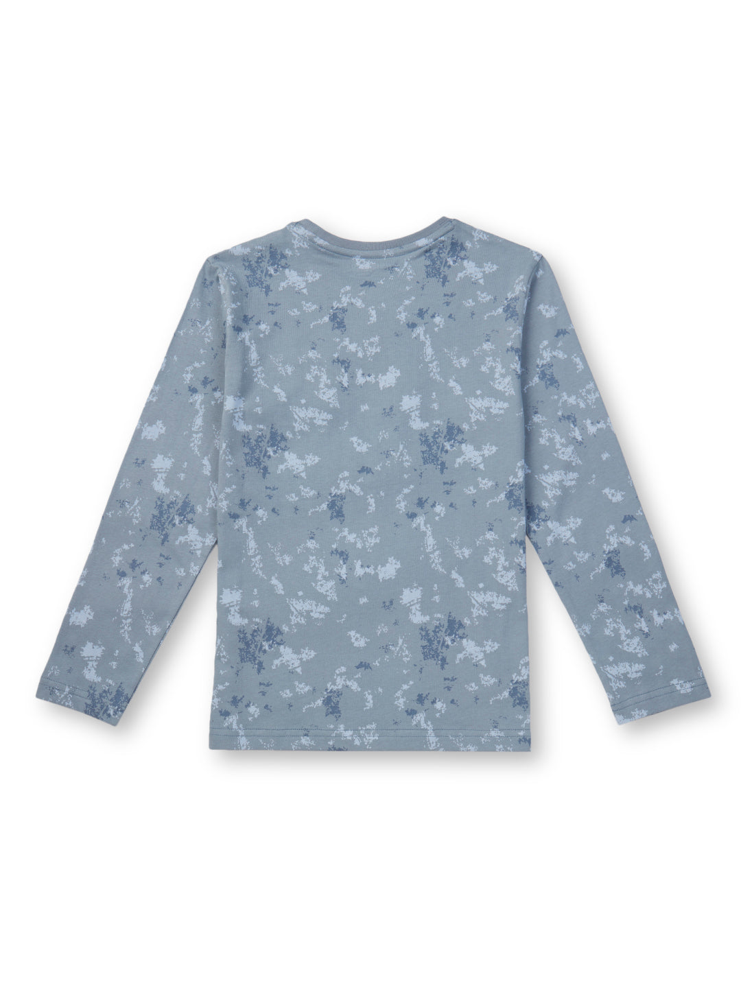 Boys Blue Printed Cotton T-Shirt