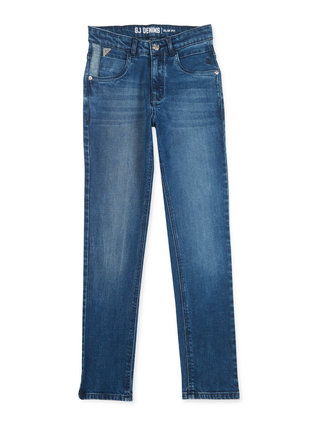 Boys woven blue jeans pants