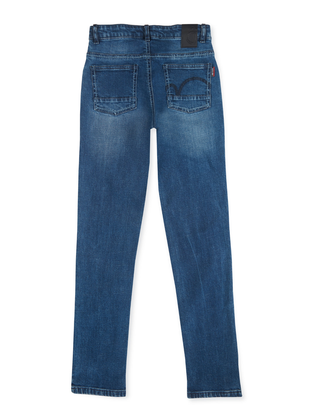 Boys woven blue jeans pants