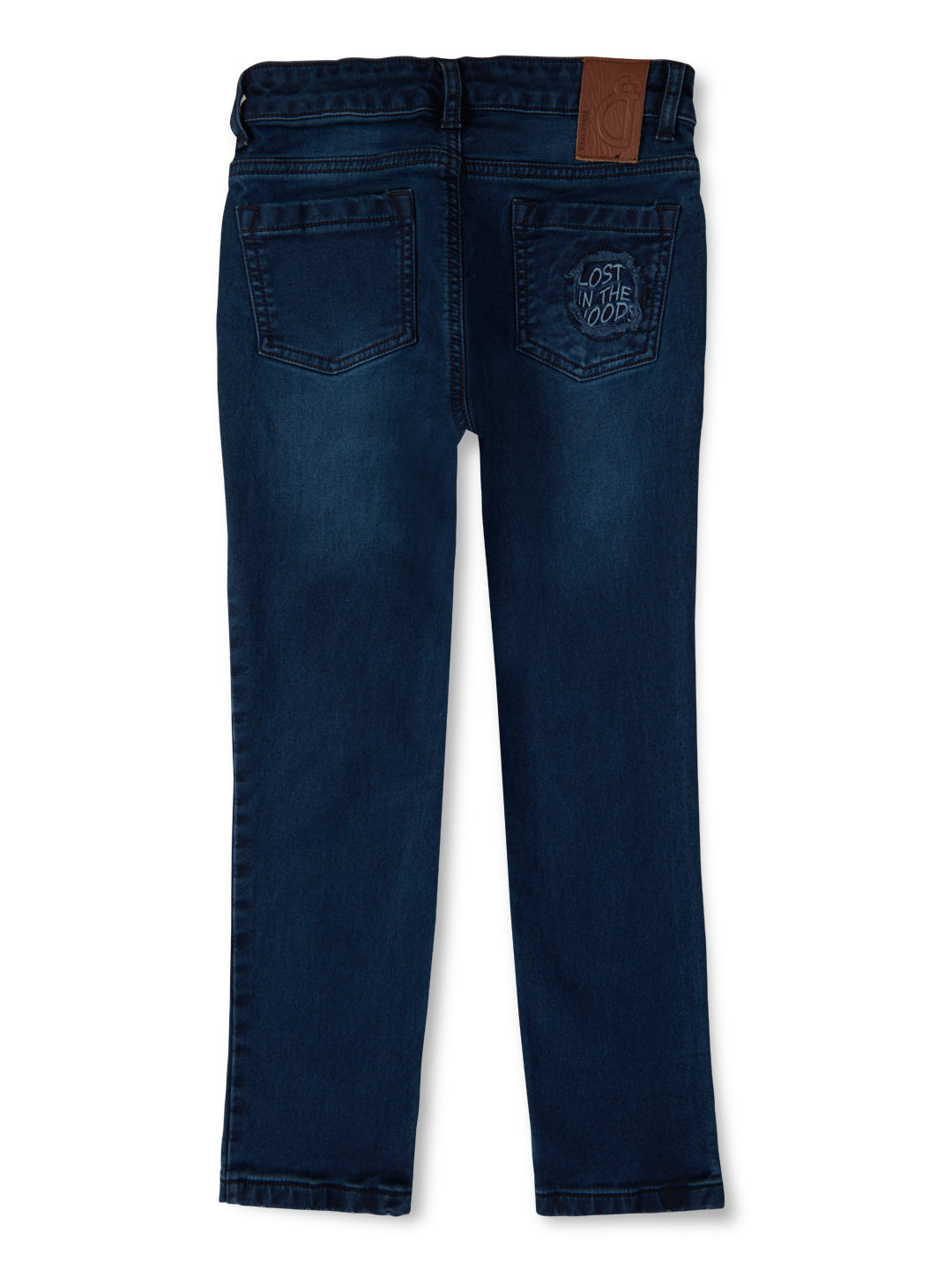 Boys Blue Solid Denim Jeans Fixed Waist