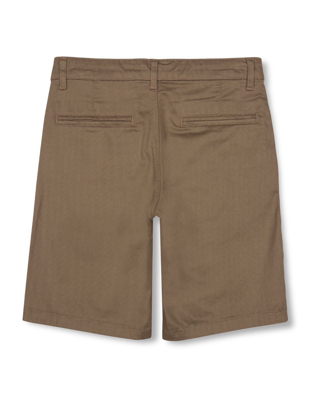 Boys brown woven bermuda shorts