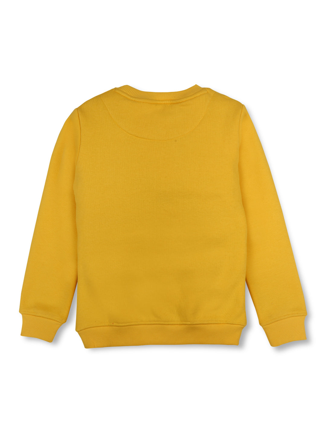 Girls Yellow printed sweatshirt