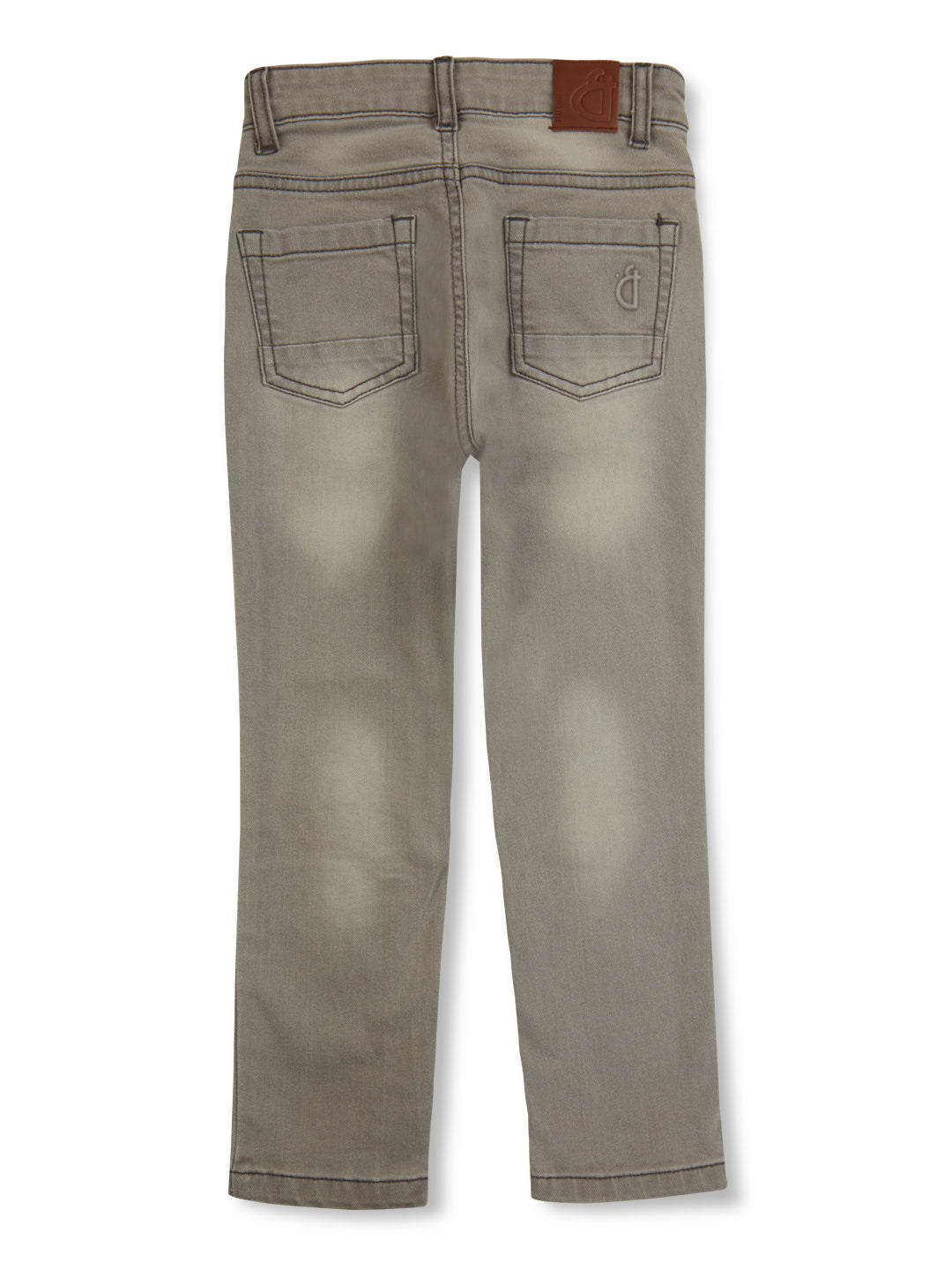 Boys Grey Washed Denim Jeans
