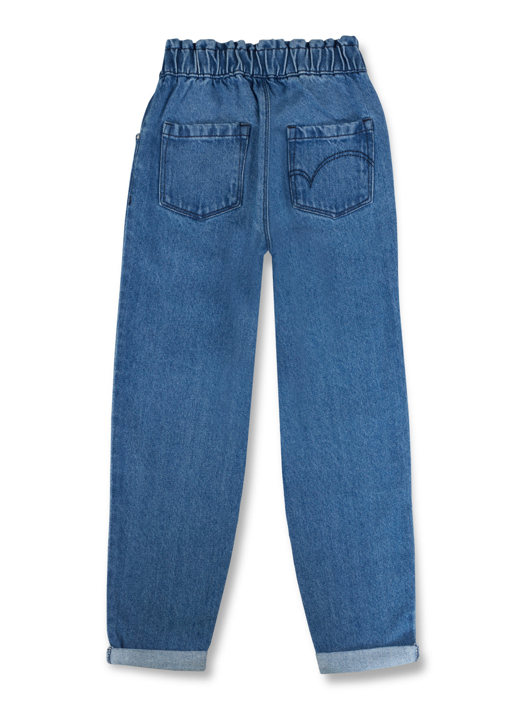 Boys woven blue jeans pants