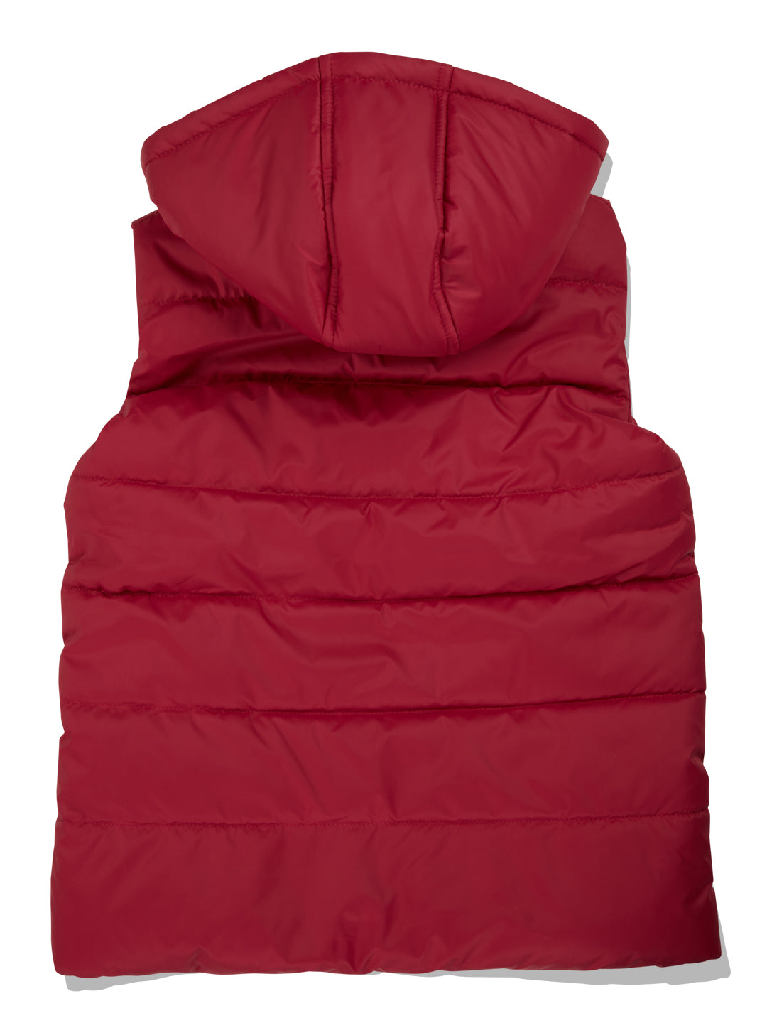 Girls Red Solid Polyster Full Sleeves Heavy Winter Jacket