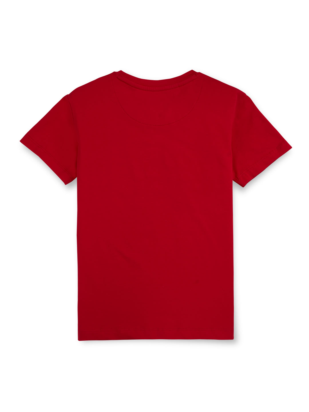 Boys Red Graphic Print Cotton T-Shirt Half Sleeves