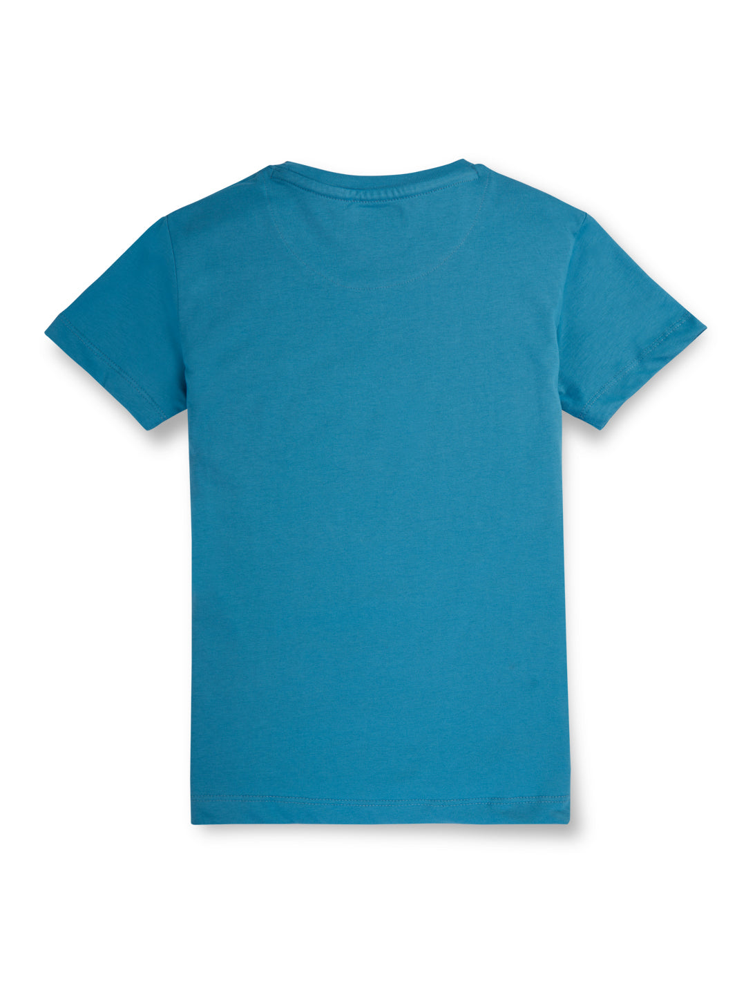 Boys Blue Racer Cotton Round Neck Half Sleeve T-Shirt