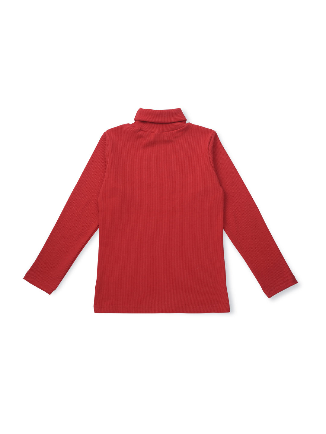 Boys Red Solid Cotton Skivy