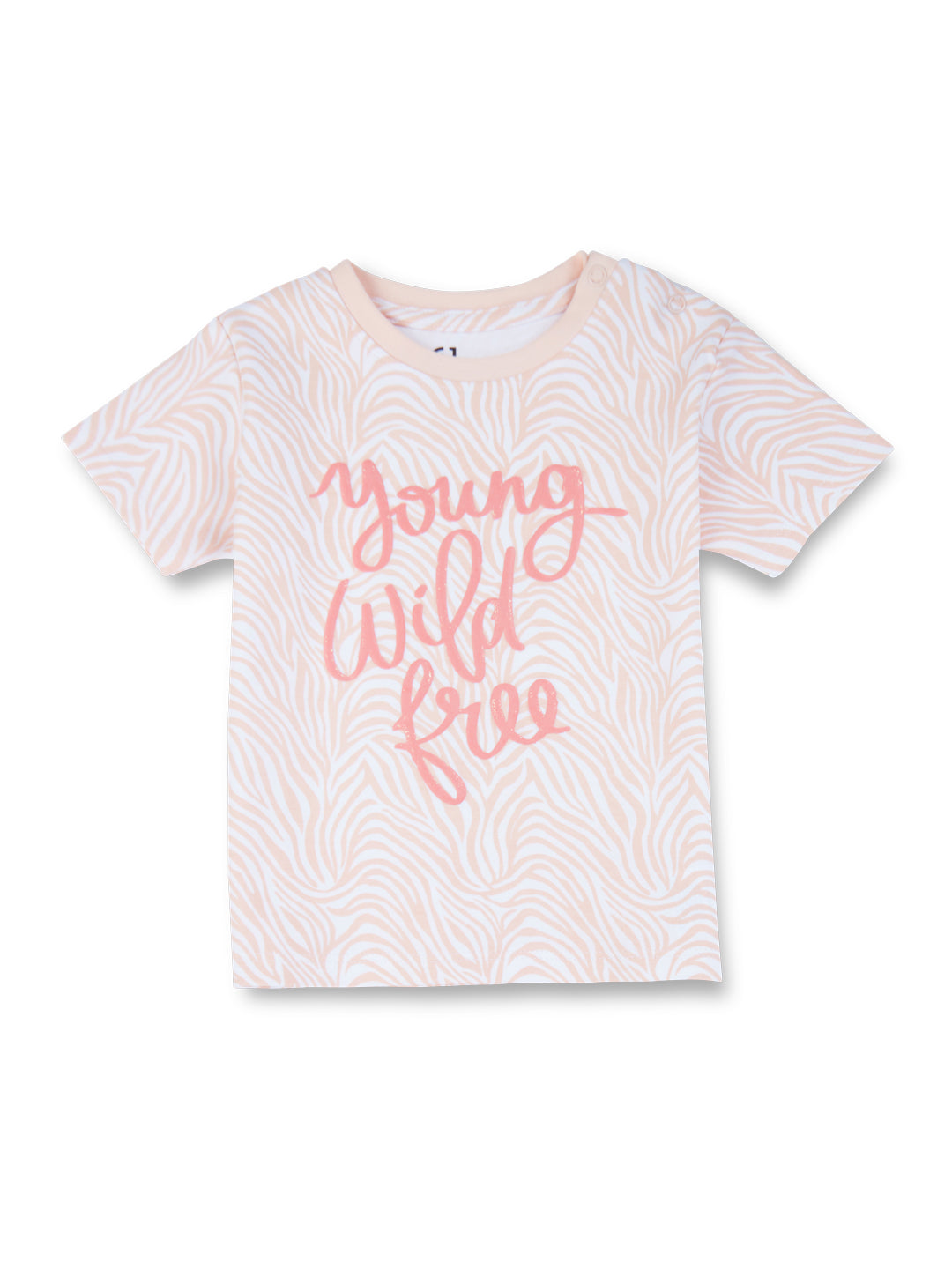 GJ Baby Girls Pink Cotton Abstract Print Round Neck Half Sleeve Baby Set