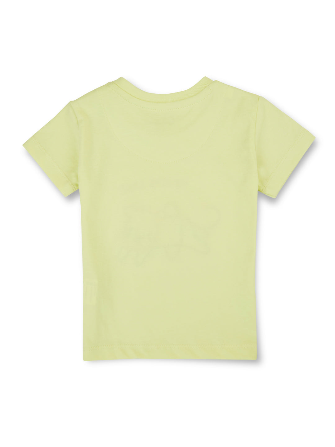 GJ Baby Boys Yellow Cotton Applique Round Neck Half Sleeves T-Shirt