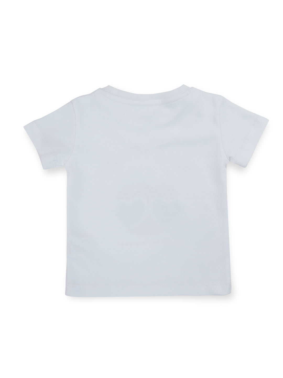 Unisex White Summer Splendor  Cotton Round Neck Half Sleeve T-Shirt