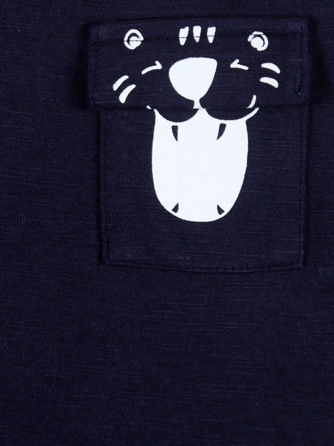 Baby Boys Navy Blue Solid Knits Co-Ordinate 2 Piece