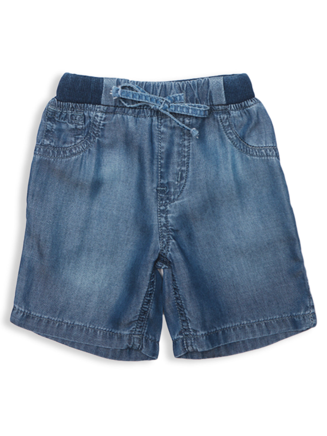 Baby Boys Grey and Blue Cotton Solid Cordinate