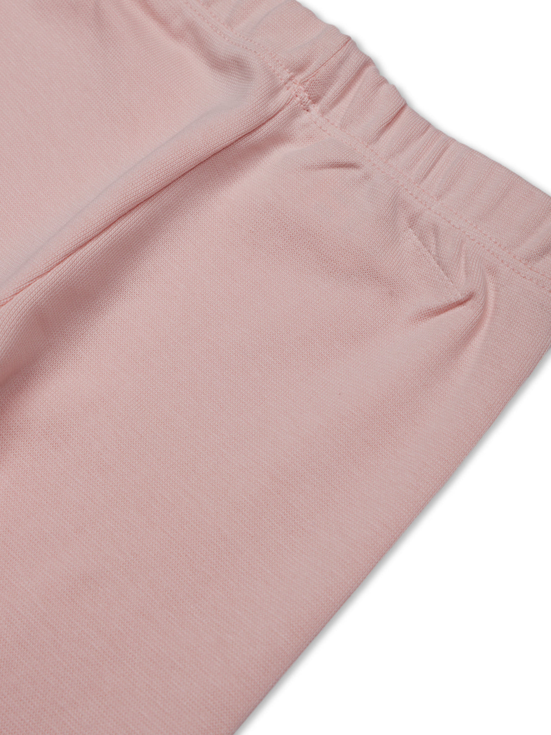 Gj Baby Girls Pink Solid Cotton Cordinate Half Sleeves